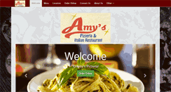 Desktop Screenshot of amypizza.com